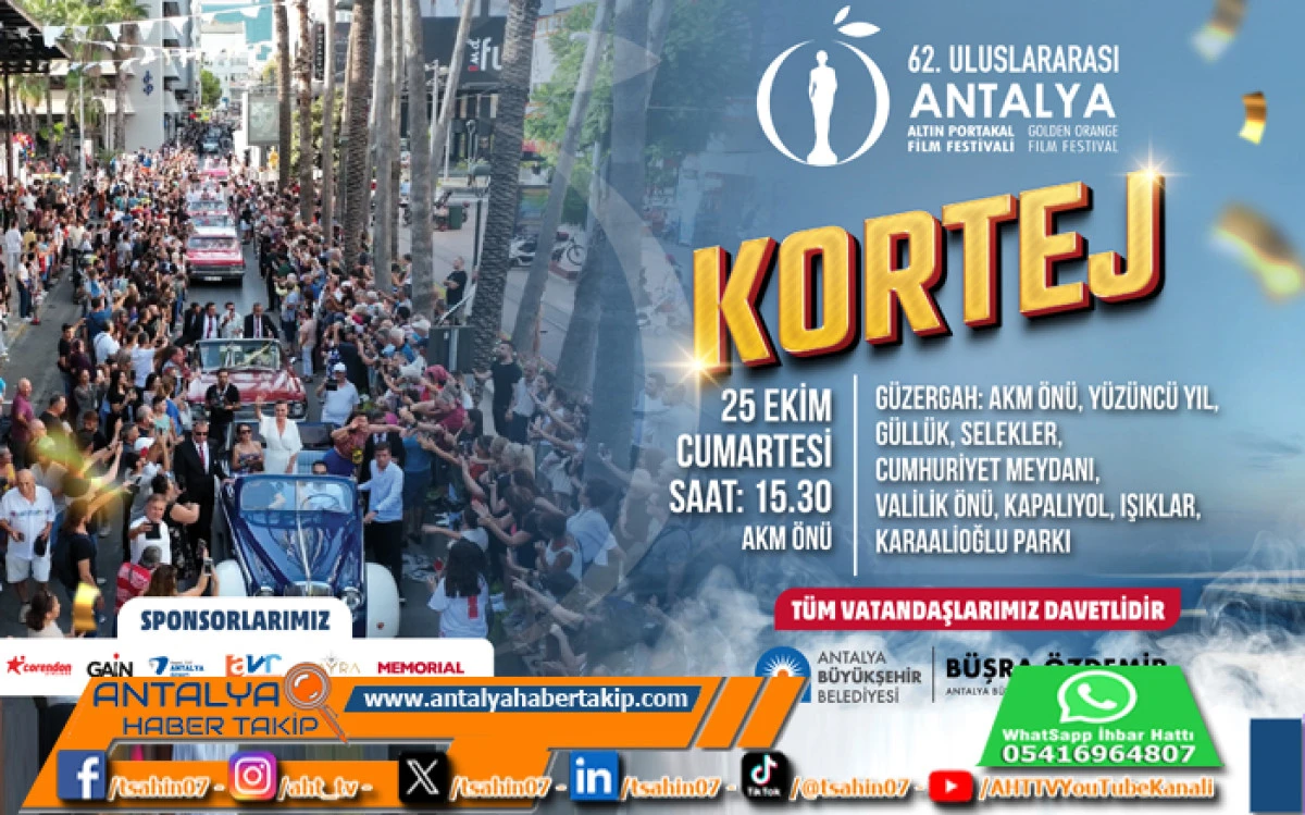 62. Uluslararası Antalya Altın Portakal Film Festivali Başlıyor 