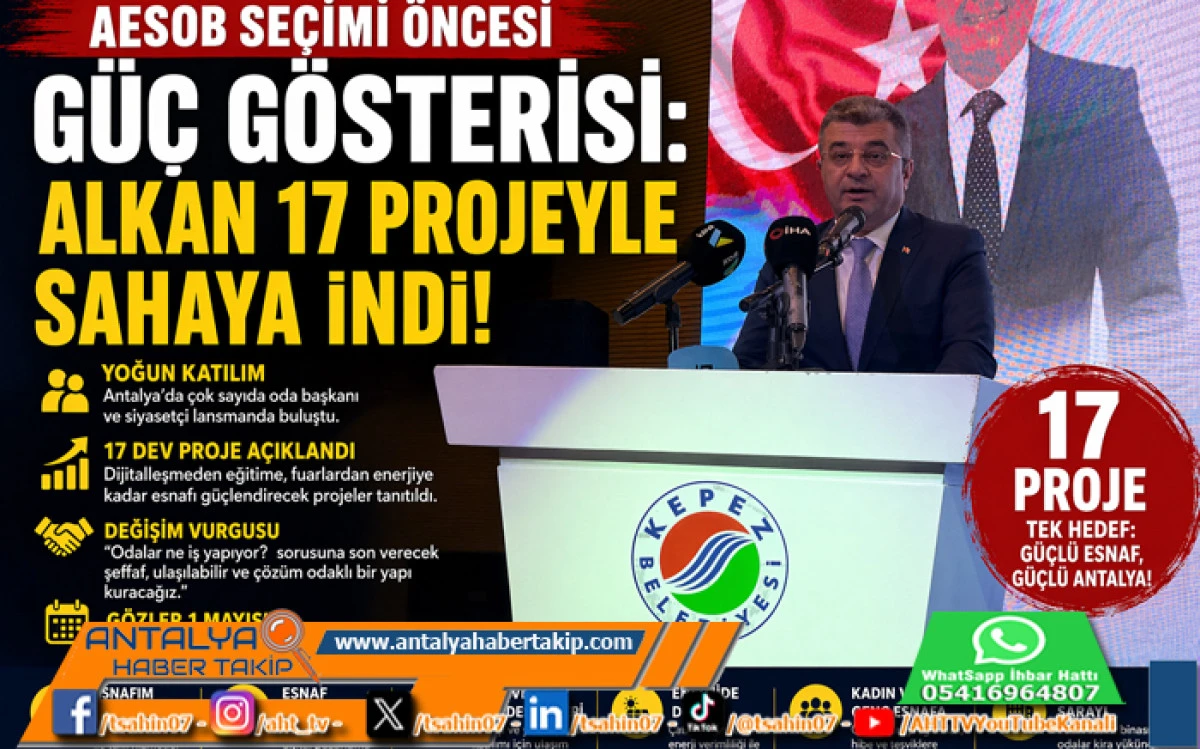 AESOB Se&ccedil;imi &Ouml;ncesi G&uuml;&ccedil; G&ouml;sterisi: Alkan 17 Projeyle Sahaya İndi!