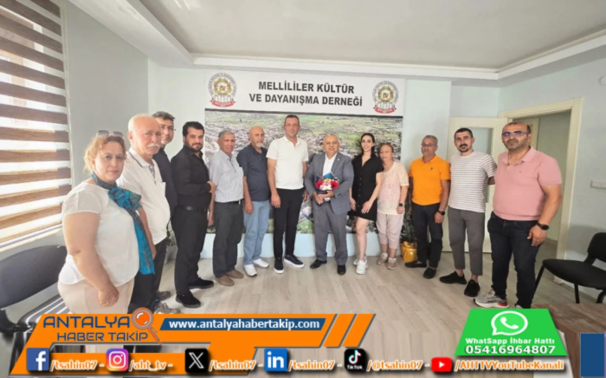 Anahtar Parti Kepez İl&ccedil;e Teşkilatı'ndan Melli Derneği'ne Nezaket Ziyareti