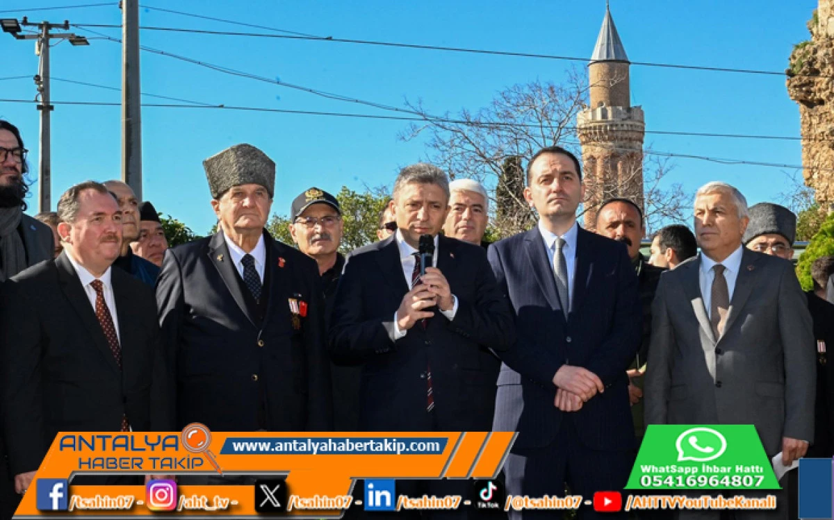 Antalya&rsquo;nın İlk Sivil Şehidi Mustafa Haşmet T&ouml;renle Anıldı