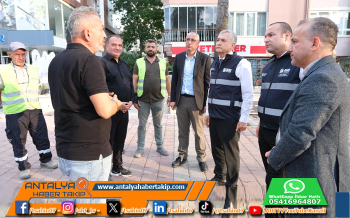 ASAT Genel Müdürü Cengiz Gülebay Konyaaltı’ndaki Çalışmaları İnceledi