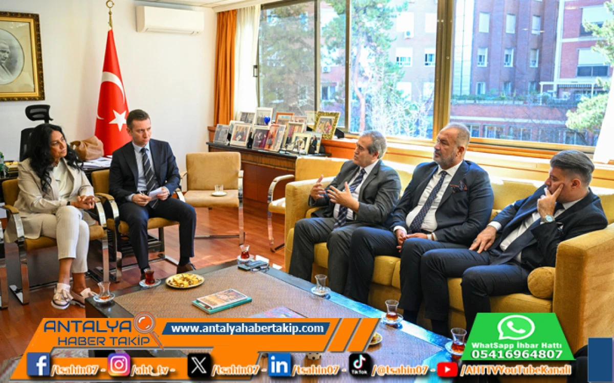 ATSO Heyeti Madrid’de Uluslararası İş Birliği Köprüleri Kurdu