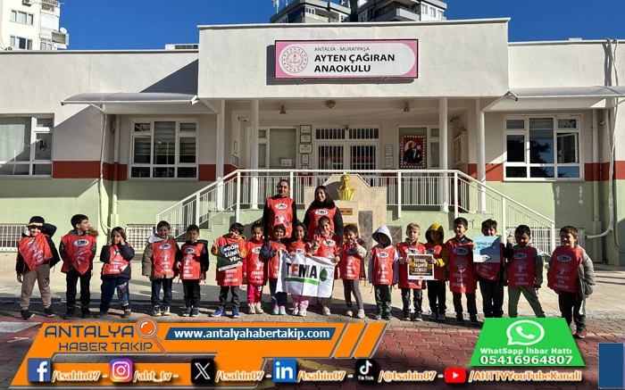 Ayten &Ccedil;ağıran Anaokulu&rsquo;nda Minik Ellerden B&uuml;y&uuml;k Adım: 15 Defne Fidanı Toprakla Buluştu