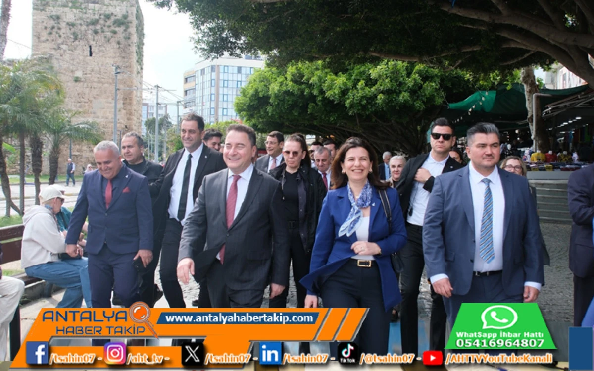 Babacan Antalya&rsquo;da Esnafla Buluştu: &ldquo;Se&ccedil;ime Hazırlanıyoruz&rdquo;