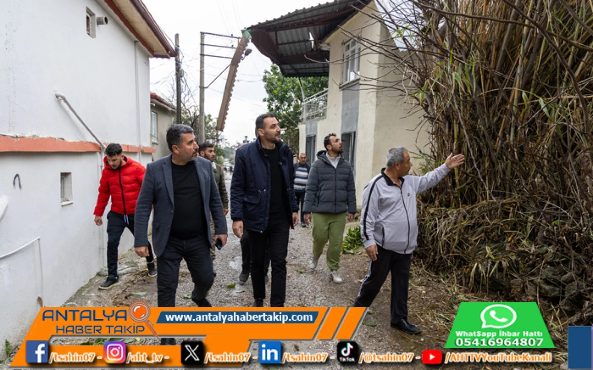 Başkan Vekili &Ccedil;i&ccedil;ek, Hortumdan Etkilenen Mahalleleri Ziyaret Etti