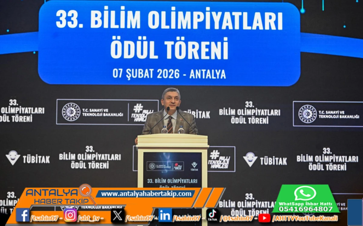 Bilimin Gen&ccedil; Yıldızları Antalya&rsquo;da &Ouml;d&uuml;llendirildi