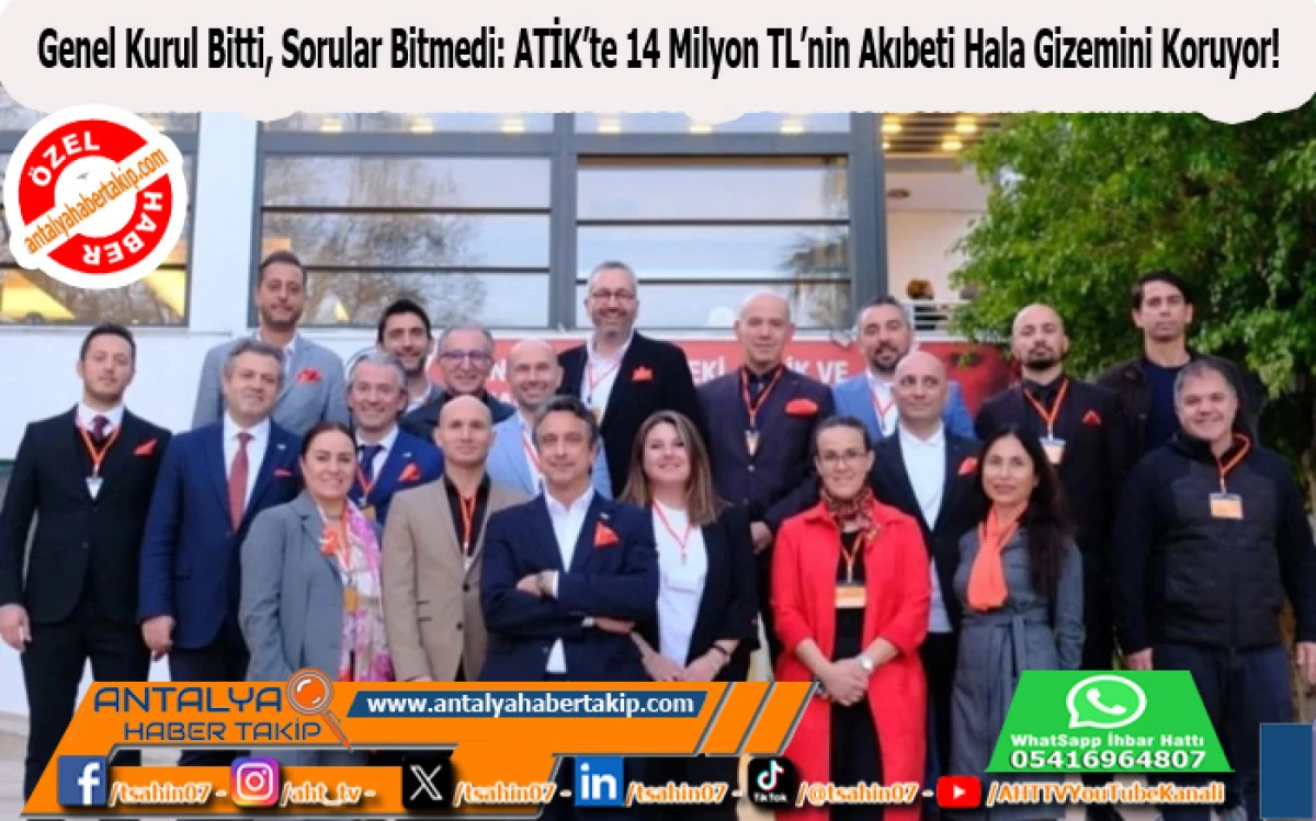 Genel Kurul Bitti, Sorular Bitmedi: ATİK&rsquo;te 14 Milyon TL&rsquo;nin Akıbeti Hala Gizemini Koruyor!