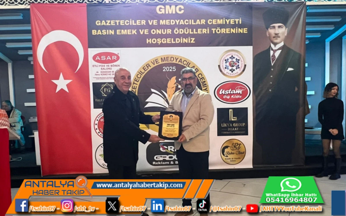GMC&rsquo;den Taner Şahin&rsquo;e &ldquo;Yılın Gazetecisi&rdquo; &Ouml;d&uuml;l&uuml;
