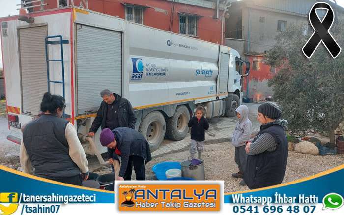 Hatay’da Su Sorunu Cuma Günü Bitecek