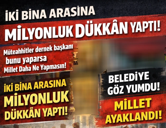 İki Bina Arasına Milyonluk D&uuml;kk&acirc;n Yaptı 