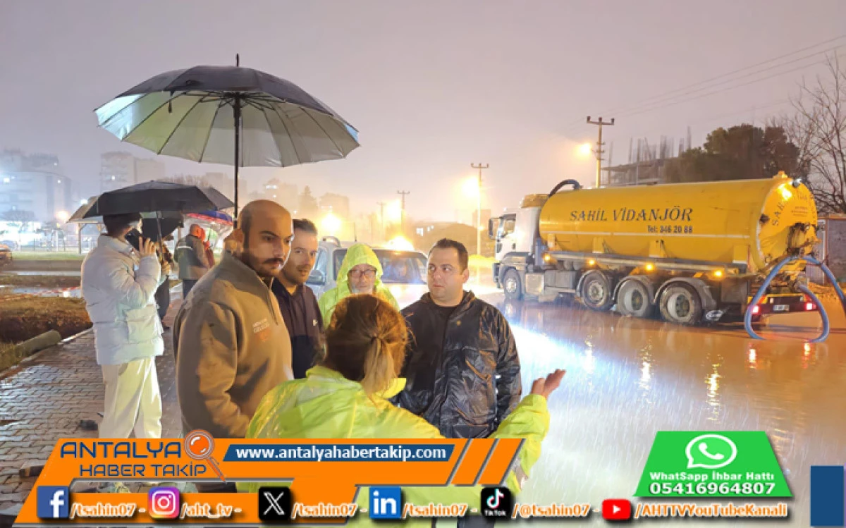 Kepez Belediyesi Sağanak Yağışlara Karşı 7/24  Teyakkuzda 