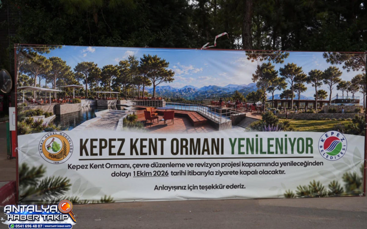 Kepez Kent Ormanı Daha Modern Bir &Ccedil;ehreye Kavuşacak