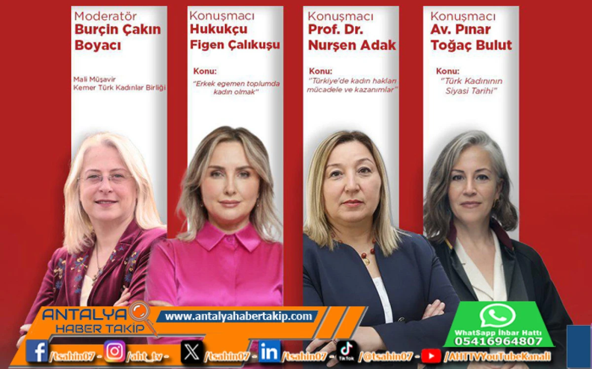 Kepez’de Kadın Hakları Paneli; Güçlü Kadınlar, Güçlü Yarınlar 