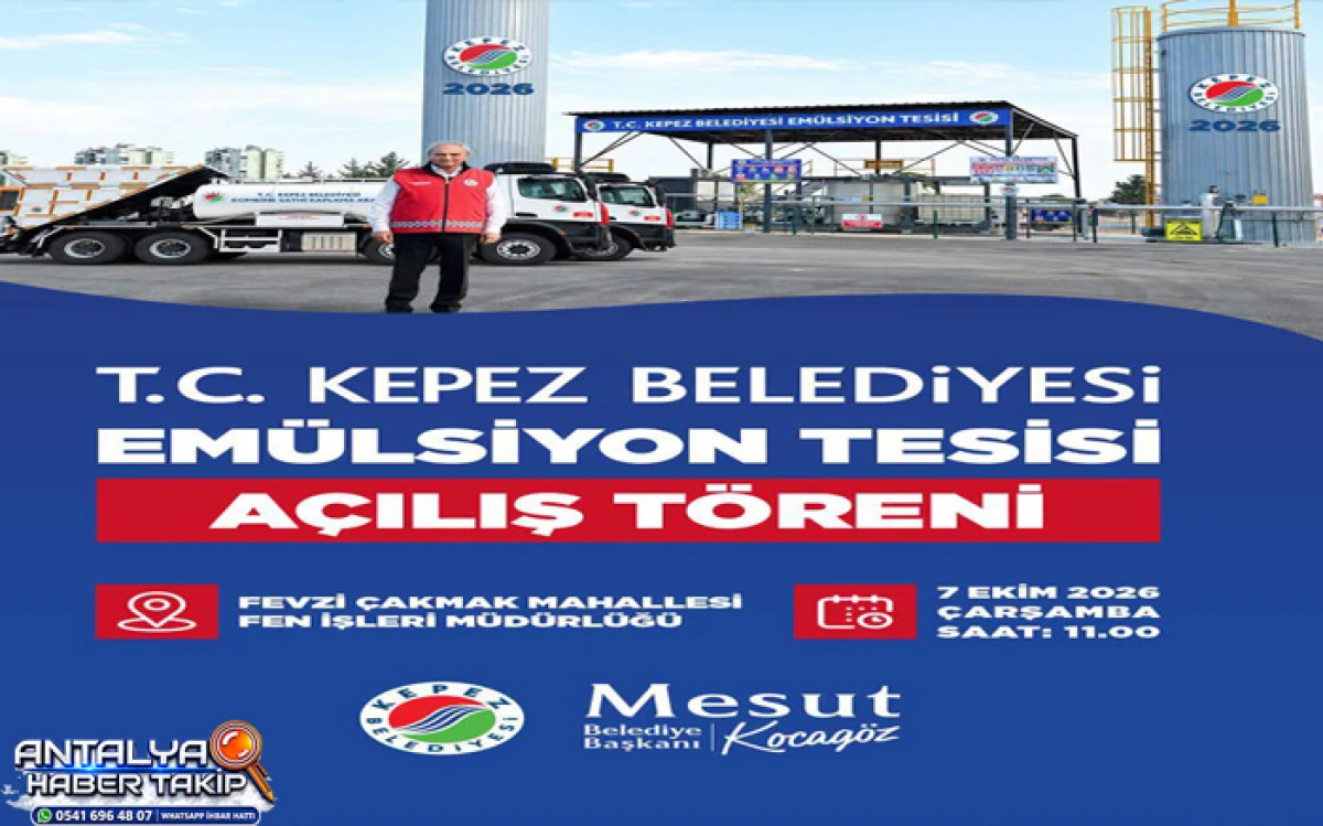 Kepez&rsquo;in yollarında tasarruf d&ouml;nemi: Em&uuml;lsiyon Tesisi a&ccedil;ılıyor