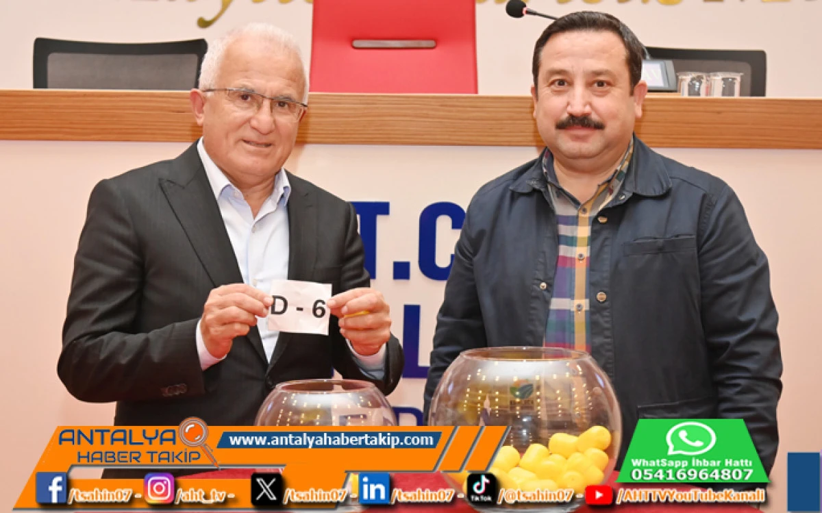 Kumluca Belediyesi Halı Saha Futbol Turnuvası Kura Çekimi Tamamlandı