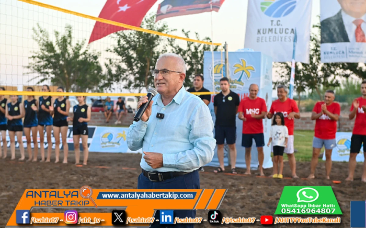 Kumluca’da 30 Ağustos Zafer Kupası Plaj Voleybolu Turnuvası Başladı!
