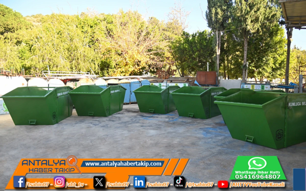Kumluca&rsquo;da Sebze-Meyve Ve Sanayi Atiklari I&ccedil;in 6 Yeni Konteyner