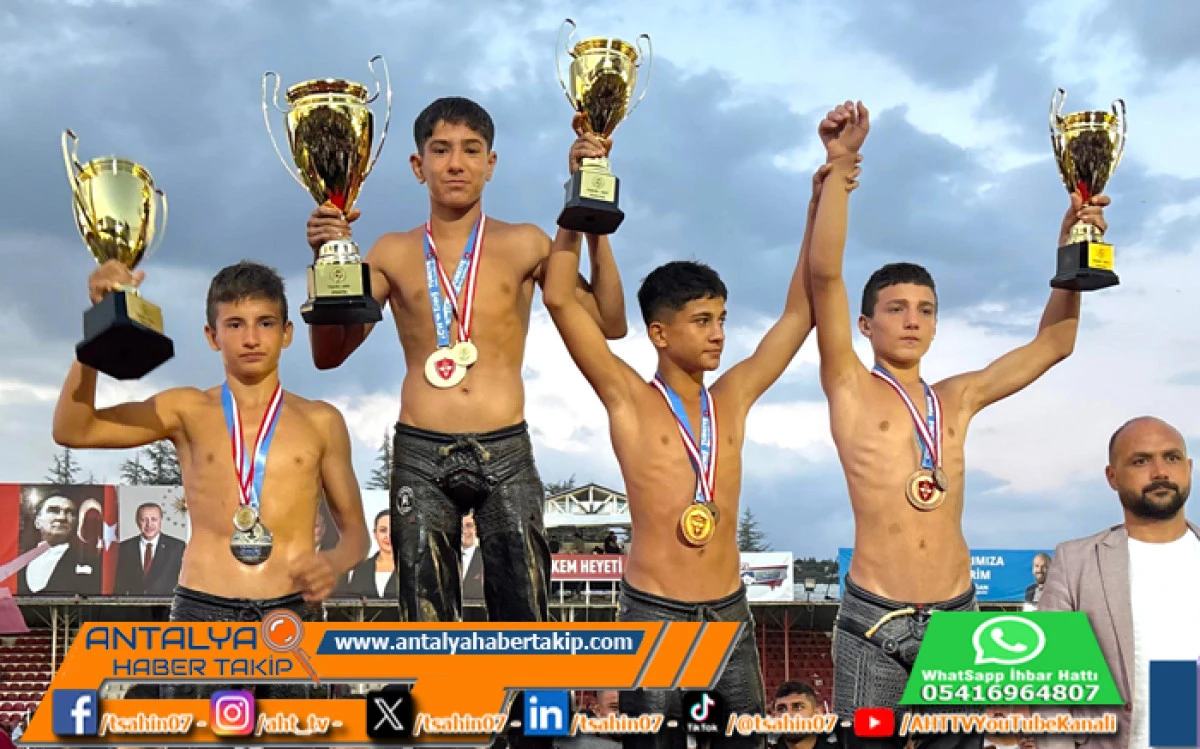 Manavgat Belediyesi Güreş Kulübü’nden Elmalı’da Şampiyonluk