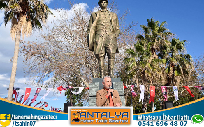  Manavgat Belediyesi’nden Antik Side’ye Dev Atatürk Anıtı