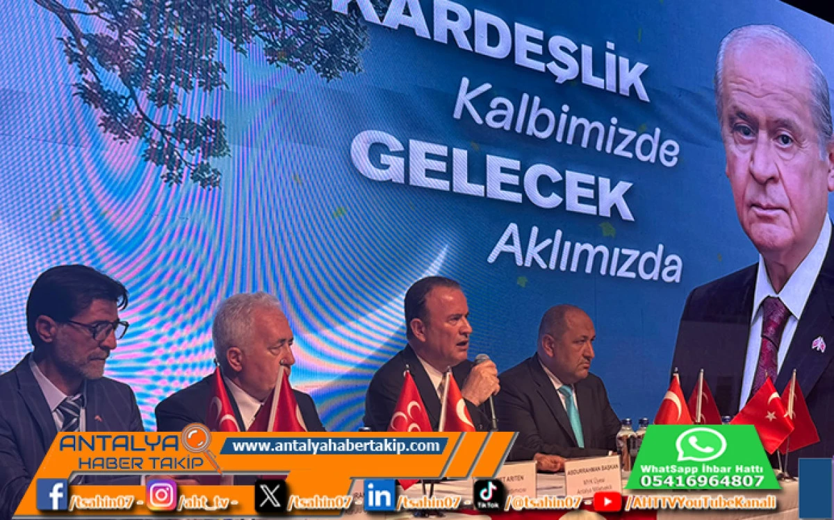 MHP Antalya'da 19 İl&ccedil;e Olağan Kongresini Tamamladı: &ldquo;Liderimiz Sayın Devlet Bah&ccedil;eli, Mill&icirc; Duruşun En B&uuml;y&uuml;k Teminatıdır&rdquo;