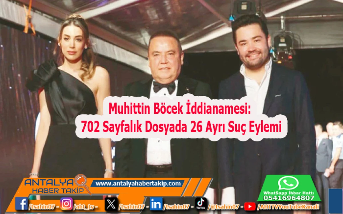 Muhittin B&ouml;cek İddianamesi: 702 Sayfalık Dosyada 26 Ayrı Su&ccedil; Eylemi