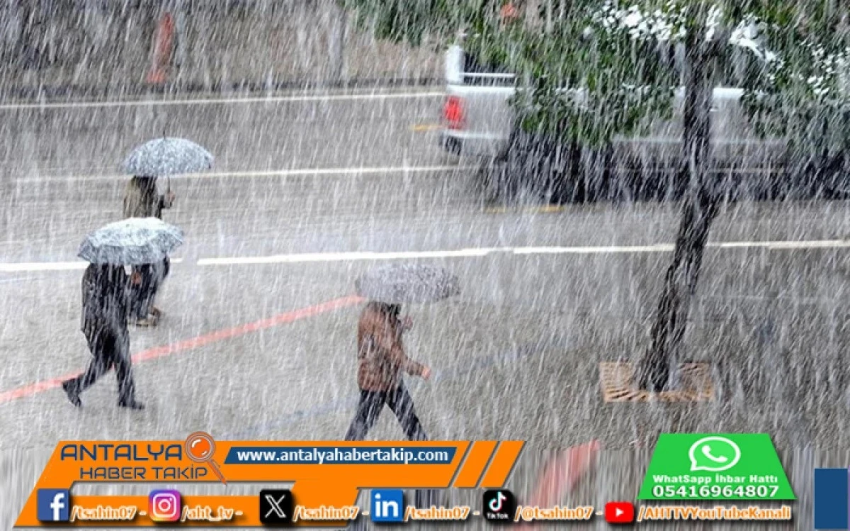 Son Dakika | Meteorolojik Uyarı: Antalya’nın Batısında Kuvvetli Yağışlar Bekleniyor!