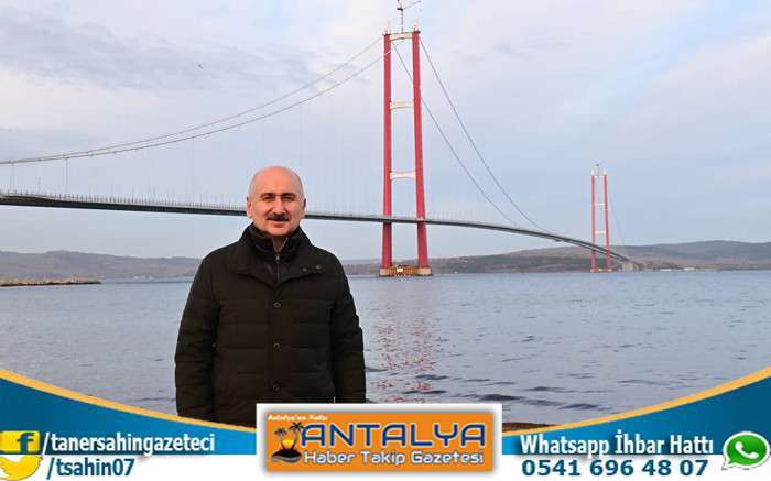 Ulaştırma Ve Altyapı Bakanı Adil Karaismailoğlu, Top Mermisi Figürlerinin Yerleştirildiği 1915 Çanakkale Köprüsü Kulelerinde İncelemelerde Bulundu