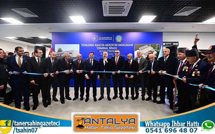 Ulaştırma Ve Altyapı Bakanımız Adil Karaismailoğlu, Amasya Merzifon Havalimanı Terminali Açılış Törenine Katıldı