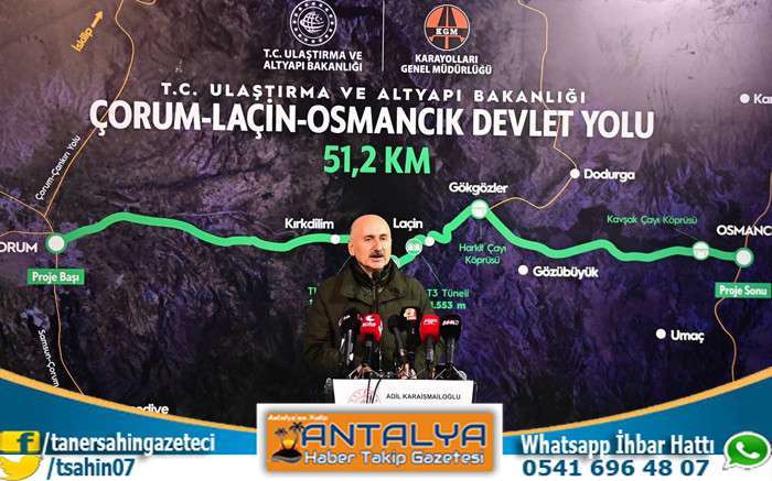 Ulaştırma Ve Altyapı Bakanımız Adil Karaismailoğlu, Kırkdilim Tünelli Geçişi T1 Işık Görme Törenine Katıldı