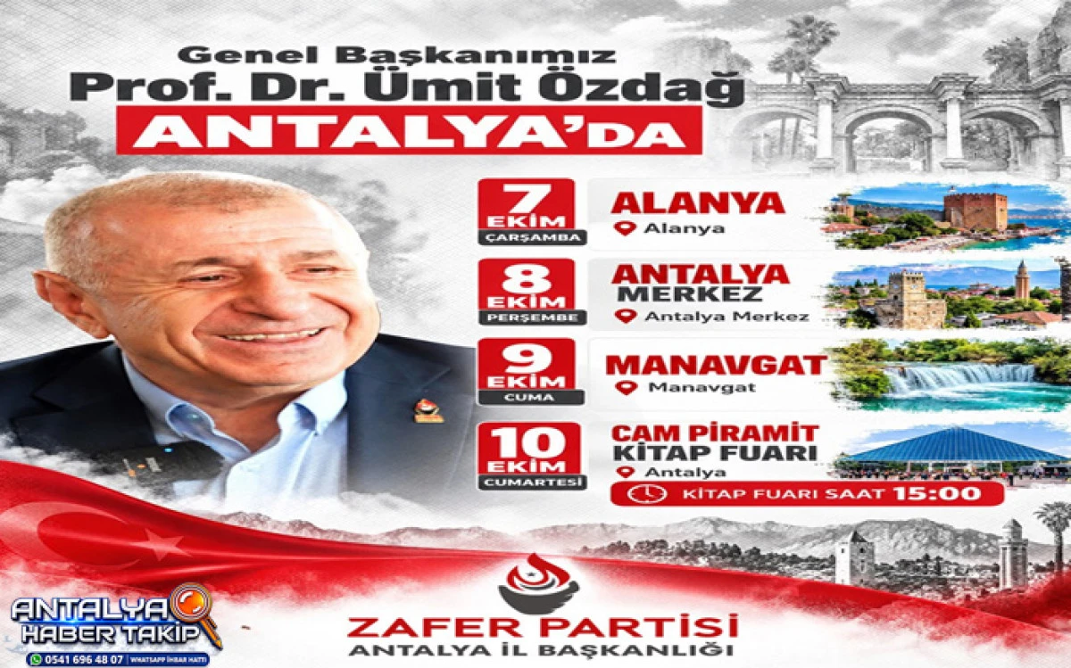 &Uuml;mit &Ouml;zdağ 7&ndash;10 Ekim&rsquo;de Antalya&rsquo;da