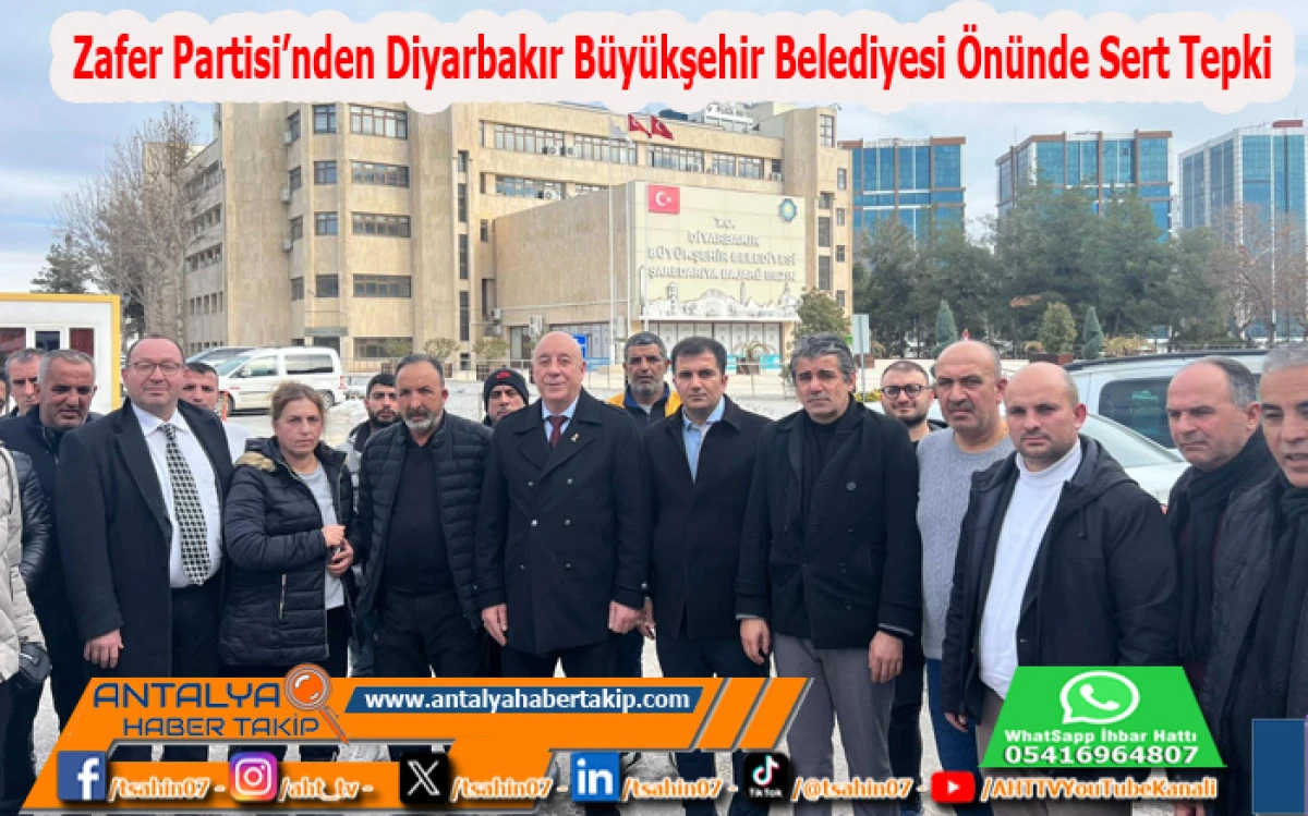 Zafer Partisi&rsquo;nden Diyarbakır B&uuml;y&uuml;kşehir Belediyesi &Ouml;n&uuml;nde Sert Tepki