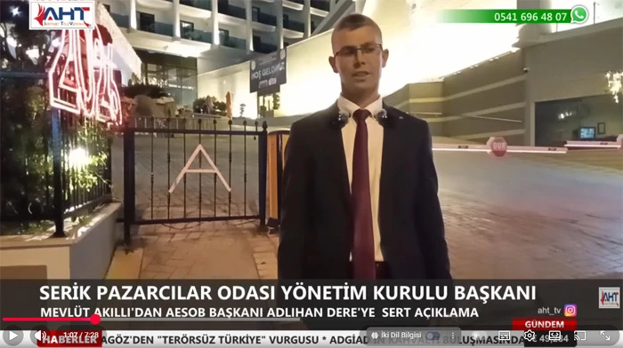 Mevlüt Akıllı'dan AESOB Başkanı Adlıhan Dere'ye Sert Açıklama